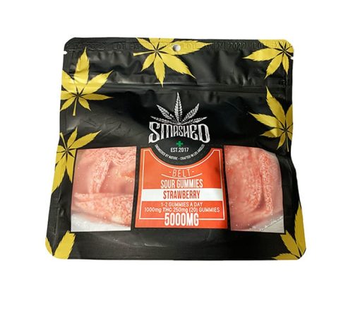Smashed Strawberry Sour Gummies 5000MG