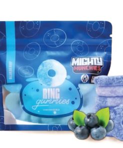 Mighty Munchies Blueberry Rings Infused Gummies 1200MG