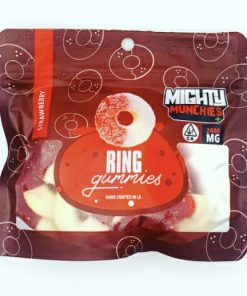 Mighty Munchies Strawberry Rings Gummies 1200MG
