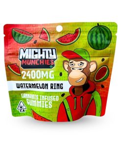 Mighty Munchies Watermelon Ring Gummies 2400MG